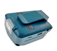 Cvoepobey Adaptador de BateríA para Ma-Kita 18V ADP05 con Clip para CinturóN y Cargador USB y Puerto de CC de 12V y Conector Tipo C y Linterna LED de 3W