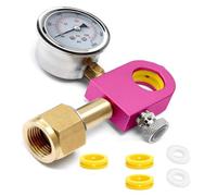 Cvoepobey Adaptador de Recarga Rápida de CO2 CGA320, para Cilindro de Co2 Terra/Duo/Art Soda Rosado,Adaptador para Llenar Cilindro de Co2 de Soda Rosado