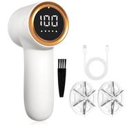 Cvoepobey Afeitadora de Telas, Quitapelusas para Ropa con Pantalla LED, Eliminador de Pelusas Recargable por USB, Eliminador de Pelusas