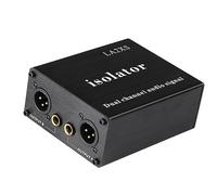 Cvoepobey Aislador de Audio XLR de 2 Canales con Filtro Reductor de Ruido Que Elimina el Ruido Actual. Aisladores de Audio para Mezcladores XLR de 6,5