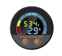 Cvoepobey Comprobador de Batería A Prueba de Agua IP67 de 10 A 100 V con Derivación de 100 A, Monitor de Capacidad de Ahorro de Energía/SoC/Ah para Litio, LiFePO4