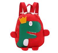 Cvoepobey Cute Kids Kindergarten School Bag 3D Cartoen Dinosaur Mini Mini Mochila Baby Boy Girl School Bag Rojo