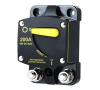 Cvoepobey Disyuntor Fusible Restablecimiento 12-48V CC Amplificador de Audio para AutomóVil Disyuntor Impermeable, 200A