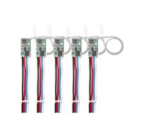 Cvoepobey Interruptor de Control Remoto Inalámbrico Universal de 433,92 MHz, CC 3,6 V-24 V, 1 Canal, Receptor de Relé, Controlador de Luz LED, Kit de Bricolaje.