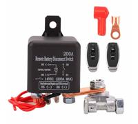 Cvoepobey Interruptor de Desconexión Remota de Batería 360A Corriente de Arranque Interruptor de Apagado Mejorado para Coche Camión DC12V 200A Control Remoto