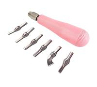 Cvoepobey Kit De Herramientas Para Tallado De LinóLeo, Cortador De LinóLeo Con 6 Hojas Para ImpresióN En Bloque Para Esculturas De Bricolaje Y Carpintero