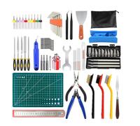 Cvoepobey Kit Herramientas para Impresora 3D, Accesorios para Impresora 3D Que Incluyen Herramienta Desbarbado, Herramientas Extracción, Cortador Tubos, Regla y Juegos Tapetes Corte