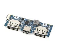 Cvoepobey Micro-USB/Type-C 5V 2.4A Dual USB 18650 Boost Placa de Cargador de BateríA Accesorios de Banco de EnergíA MóVil para TeléFono DIY A