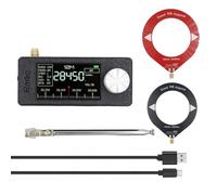 Cvoepobey Mini Radio SI4732 de 10 KHz A 180 MHz, Receptor Portátil + Kit de 2 Antenas, Radio Am, FM, HF, SW, MW, VHF.