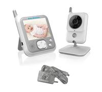 Cvoepobey Monitor para Bebés Cámara de Seguridad Inalámbrica de 3,2 Pulgadas Intercomunicador de Visión Automática Cámara de Monitoreo de Temperatura Enchufe de la UE