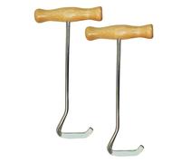 Cvoepobey para Botas con de Madera, Metálicos para Sacar Botas Sin Esfuerzo, para Botas de Vaquero, Paquete de 2