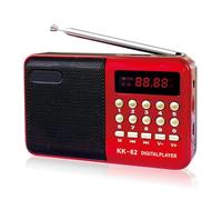 Cvoepobey Radio FM Digital Multifunción, Altavoz Multimedia, Reproductor de Música MP3, Compatible con para Tarjeta TF, Unidad USB, Pantalla, Regalo para Personas Mayores