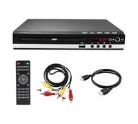Cvoepobey Reproductor DVD-229, Reproductor Multimedia de Discos VCD y CD con Control Remoto, USB, HD 1080P, Reproductor de DVD Doméstico, Reproductor Multimedia con Enchufe Europeo.