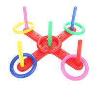 Cvoepobey Ring Toss Game Quoits Hoopla Set Quiots Pegs Rope Target Kids Garden Party