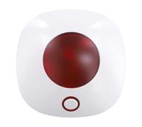 Cvoepobey Sirena de Alarma con Luz de Sonido Inteligente WiFi 110dB Tuya Sirena de Protección de Seguridad de Seguridad de Alarma para el Hogar Enchufe Europeo