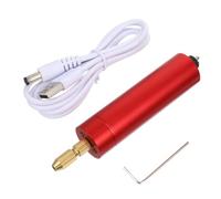 Cvoepobey Taladro Eléctrico, Grabador Eléctrico, USB, Mini Bolígrafo para Tallar, Kit de Herramientas Portátil, Taladro Manual para Herramienta de Grabado de Joyas