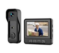 Cvoepobey Timbre con Video Inteligente X6 para Uso Doméstico con Pantalla de 4,3 Pulgadas, Videoportero Inalámbrico y Visión Infrarroja HD.