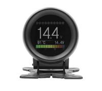 Cvoepobey Velocímetro OBD para Automóvil, Pantalla Visualización Frontal, Medidor Digital, Medidor Kilometraje, Temperatura del Agua, Presión Aceite, Tiempo, Distancia, Indicador Velocidad