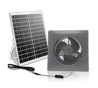 Cvoepobey Ventilador Solar Silencioso de Alta Velocidad de 4 Pulgadas de New Energy con Panel de 8 W, Ventilador de Escape Solar para Gallineros, Invernaderos y Cobertizos A