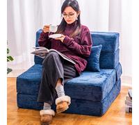 Cvortll Sofá cama plegable, silla convertible con almohada, sofá plegable de espuma viscoelástica de alta densidad, sofá futón plegable para sala de estar/dormitorio/uso de