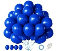 CVPARTYON Globos azules, 55 piezas de 12 pulgadas, kit de arco de globos azul marino real para cumpleaños, baby shower, graduación, boda, despedida de soltera, fiesta de jubilación