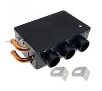 CVPX Calentador De Aire Portátil para Coche Diésel, 12/24 V, 2 KW, Calefacción, Refrigeración, Desempañador Y Antivaho, 3 Salidas, para Autocaravana Calentador Coche(12V Black)