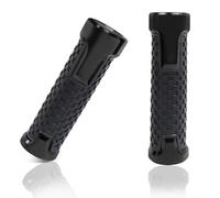 CVPX Puños de Motocicleta Manillar Universal para Motocicleta Kawasaki Ninja 250R 300 ER6 650 ZX6 ZX7 ZX9 ZX10 ZX12 ZX14 Z650 de 7/8'' y 22 mm. Puño de Manillar Moto(Black)