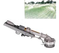 CVQJL Aspersor de Impacto para Granjas y huertos, aspersor de Impacto por Impulso con rotación de 360 Grados para jardín, Velocidad y ángulo Ajustables, diámetro de aspersión de 10 a 100 m