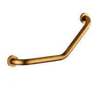 CVQJL Pasamanos, apoyabrazos de Seguridad, Barra de Apoyo de latón Curvado para Montaje en Pared, Inodoro, Ducha, Superficie esmerilada, Estilo Retro Europeo con Cesta de jabón, apoyabra