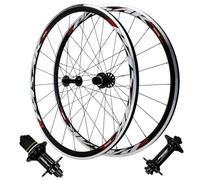 CVQJL Ruedas de Bicicleta con Freno en V 700C, Llantas de Carretera de aleación de Aluminio de Doble Pared, Altura 30 mm, adecuadas para 7/8/9/10/11 velocidades, 1720 g