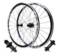 CVQJL Ruedas de Bicicleta con Freno en V 700C, Llantas de Carretera de aleación de Aluminio de Doble Pared, Altura 30 mm, adecuadas para 7/8/9/10/11 velocidades, 1720 g