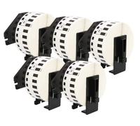 CVT - 5 cintas compatibles DK22214 (DK-22214) Etiquetas de 12 mm x 30,48 m para P-Touch QL-1110NWB QL-1100 QL-1060N QL-1050 QL-500 QL-500BW QL-570 QL-580 QL-700 QL-710 0W QL-88 00 QL-810W QL-820NWB
