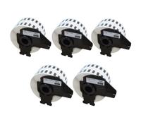 CVT - 5 cintas compatibles DK22225 (DK-22225) Etiquetas de 38 mm x 30,48 m para P-Touch QL1050 QL1060N QL500BW QL550 QL560 QL570 QL580N QL700 QL710W QL720NW QL800 QL810W