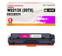 CVT - Compatible Toner Magenta W2213X / W2213A (207X / 207A) para uso en HP Color LaserJet Pro M255, MFP M282, MFP M283 (Magenta)