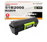 CVT-CompraVentaToner - Tóner Compatible con Lexmark MS317 / MS417 / MS517 / MS617 / MX317 / MX417 / MX517 / MX617 51B2000