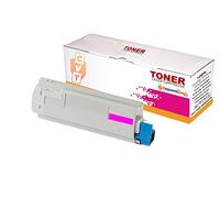 CVT - ES7470 / ES7480 Toner Compatible con Oki 45396213 45396214 45396215 45396216 para Executive ES7470DN / ES7470DN / ES7470 / ES7480DN / ES7480DN / ES7480 (Magenta)