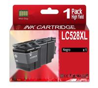 CVT - LC528XL Cartuchos de Tinta LC-528XL Compatible con Brother MFC-J6975DW MFC-J6977DW (Negro)