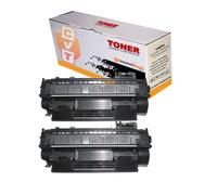 CVT - Pack 2 Toner Compatibles CE505A / 05A para HP LaserJet P2030, P2035, P2036, P2037, P2050, P2054, P2055, P2056, P2057