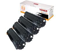 CVT - Pack 4 Toner Compatible CF283A 83A para HP Laserjet Pro M201dw M201n MFP M125nw M127fn M127fw M225dn M225dw M125a M127fp
