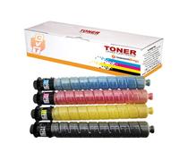 CVT - Pack 4 Tóner Compatible para Ricoh Aficio MP C2003 / MP C2503 / MP C2011 / MP C2004 / MP C2504, Cartuchos Recambio 841925 841926 841927 841928, Negro Cian Magenta Amarillo