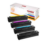 CVT - Pack 4 Toner Compatibles CB540A / CB541A / CB542A / CB542A 125A para HP Laserjet CM1312 CP1215 CP1217 CP1514n CP1515n CP1518ni