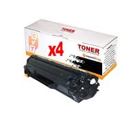 CVT- Pack 4 Toner Compatibles CRG 725 / 3484B002 (2.000 Pág) para CANON I-Sensys LBP-6000, LBP-6020, LBP-6030, MF-3010