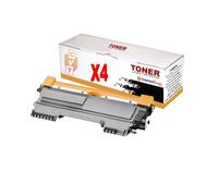 CVT - Pack 4 Toner compatibles TN2200 / TN-2200 para Brother DCP 7055, 7060, 7065, 7070, Fax 2840, 2940, HL 2130, 2132, 2135w, 2240, 2250, 2270DW, 2310, MFC 7360N, 7460dn, 7860dw