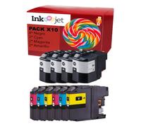 CVT - Pack de 10 Cartuchos de Tinta compatibles LC229XL / LC225XL LC 229 / LC 225 para Brother MFC J5320DW, MFC J5600 Series, MFC J5620DW, MFC J5625DW, MFC J5720DW