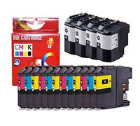 CVT - Pack de 16 Tintas compatibles LC127XL / LC125XL para Brother DCP J4110, MFC J4310DW, J4410DW, J4510DW, J4610DW, J4710DW, J6920DW