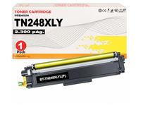 CVT - TN248XL Cartucho de Toner Compatible con impresoras Brother DCP L3520, L3560 - HL L3220, L3240, L8230, L8240 - MFC L3740, L3760, L8340, L8390 (Amarillo)