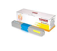 CVT - Toner Compatible Amarillo 46490621 para Oki ES5432 / ES5442 / ES5463 / ES5473