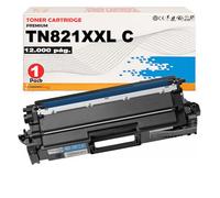 CVT - Toner Compatible TN821XXL / TN821 para Uso en Brother HL-L9430CDN / HL-L9470CDN / MFC-L9630CDN / MFC-L9670CDN (Cyan)