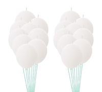 CVUTOVO 100 globos de látex blancos de 12 pulgadas con forma de enlace para fiestas, ideales para compromisos, despedidas de soltera, bodas, cumpleaños y otras ocasiones especiales.