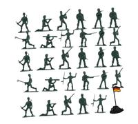 CVUTOVO 100 Piezas Mini Figuras de Soldados para rol de Personas Miniatura para Decoración y Juguetes Educativos Sin Olores y Duraderos